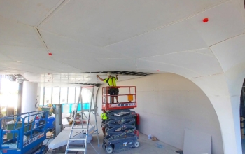 Contoured Plaster Ceiling Construction